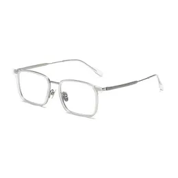 Optyczne okulary dla mężczyzn kobiety retro gms 611 designerskie szklanki mody szklanki tytanowe rama szczegółowa elastyczność kwadratowa płyta przeciwblasowa płyta obiektywu z pudełkiem