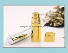 Bottiglie di stoccaggio barattoli NEWBRILLIANT GOLD SIER 5ML RIFILABILE MINA PORTATIFICA PORTATIVO ATomizzatore Spray Atomizzatore vuoto RRE11833OTGXY6705248