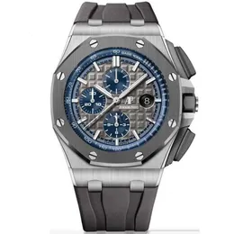 Luxo Audemar Fashion Piquet APSF Royals Oaks Wristwatch Audemarrsp Novo relógio mecânico automático de designer à prova d'água masculino de aço inoxidável de alta qualidade