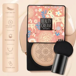 Creams Face Base Tone Make Up CC Cream Air Cushion Fondazione Fungo Fondamento Fondazione che idrata la viso di lunga durata Comestica naturale illuminante