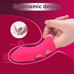 Altri oggetti di bellezza della salute di dito vibratore 10 modalità g-spot clitoral massaggiatore masturbazione femmina coppia di vibrazioni flirting adulti 18 q240426