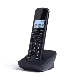 Acessórios 1 Mandset Phone sem fio para casa com volume de backlight LCD ID de chamadas ajustável 18 toques de intercomunicatórios de telefone expansível