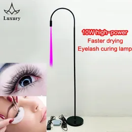 10W High Power UV Ultraviolet Light LED Glue Curing Beauty Eyelash False Eyelashes Grafting Foot Step Switch Floor Lamp 240424