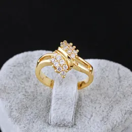 100% 14k Diamond Charm Lady Rings para mulheres Bohemia Engagement Irregular Aros Mujer Oreja 14 K Jóias de ouro 240422