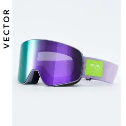 Brillenvektor Skibrillen Snowboard -Antifog und Antiultraviolett POC Männer Frauen Ski -Brillen UV400 Schneeschutzbrille Doppelte