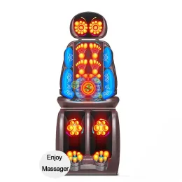 Massager Upgrade Electric Full Body Massage Chair Neck Back Waist Massage Cushion Heat Vibrate Kneading Leg Massage Pad Seat Relaxation