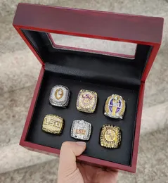 LSU 6PCS 1996 2003 2007 2018 TIGERS Nationals Nationals Champions 챔피언십 반지와 나무 상자 기념품 남자 팬 선물 2019 2020 Wholesal4339532