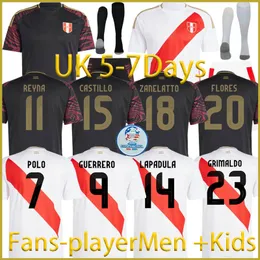 2024 PERU MEN MEN KIDS KIT JERSEYS 24 25 Copa América Camisas de futebol Pizarro Farfan Cueva Eleccion Peruana Cuevas Solano Flores Cubillas Pineau Away Home Away Away Away Away Away Away Away Away