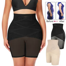 Shapewear für Frauen Bauchkontrolle hohe Taillenkörper Shaper Shorts Gürteln Schenkel schlanker Unterwäsche Forming Höschen 240425