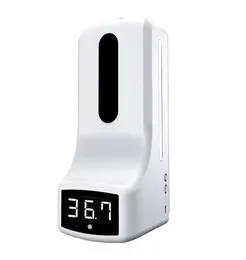 New fullautomatic spray soap dispenser noncontact thermometer wallmounted dual power soap dispenser allinone machine1190558