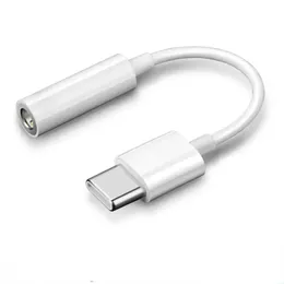 Typ C till 3,5 Jack Earphone Audio Aux Cable för Xiaomi USB 3,5 mm Hörlurar Adapter för Samsung Galaxy Note 10 20 Plus S10 S20