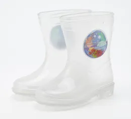 Stivali da pioggia per ragazzi per bambini bambini trasparenti WaterPof Cartoon non slip Scarpe da pioggia Studenti Scarpe per neonati per neonati 23302101387
