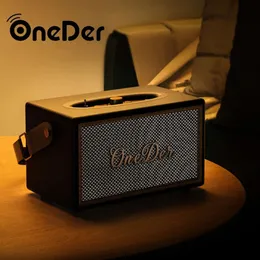 Oneder D6 Vintage Bluetooth -динамик легкие роскошные портативные открытые домашние украшения классический сабвуфер Bluetooth Bluetooth Bluetooth