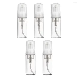 Garrafas de armazenamento 5 PCs Shampoo Mousse Bottle Travel Dispensador de sabonete facial Facial Facial Maker Abs Foming