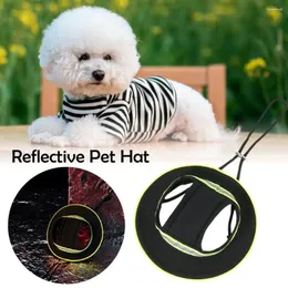 Vestuário para cachorro encantador chapéu de estimação chapéu funcional elegante para aventuras ao ar livre opções de protetor solar reflexivo pequenos a médios cães macios