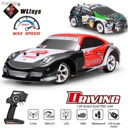 Auto elettrica/rc wltoys k969 1 28 4wd 2,4g mini rc corse ad alta velocità fuori strada remoto controllo remoto giocattolo giocattolo per auto in lega gipli per bambini