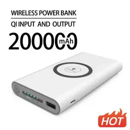 Mobiltelefon-Strombanken 50000mAh Power Pack mit super großer Kapazität Mobile Stromversorgung Wireless Ladung eingebauter Kabel Tragbarer Sicherheitsschifffahrt 240424