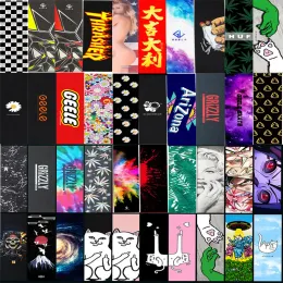 لوح الصنفرة الصنفرة الأسماك التزلج على الأمواج 84*23 سم Griptape Digital Spray Emery Scooter Skateboard Longboard Sticker Tape