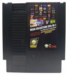 Tillbehör 2021 Nyaste Mega Collection Games of NES 395 i 1Game Cartridge för NES Console Totalt 395 spel 512Mbit Flash Chip i användning