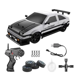 CAR ELECTRIC/RC AE86 CRIANÇAS TROOLHO DE RINCA RECONTRADA DE CRIANÇAS 1 16 4WD 2.4G GTR RC Drift de alta velocidade GTR RC Drift Childrens Toy Presente