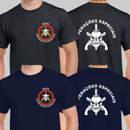 Tactical T-shirts BOPE Military Special Forces Tactical Unit Brazil Operacoes Especiais Mens T-shirt 240426