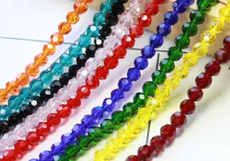 Mix 32 Faceted 5000 Ball Crystal Glass Beads 4MM 6MM Spacer Beads For JEWELRY MAKING6977508
