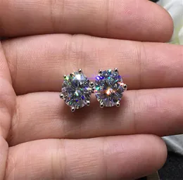 (Om det är falskt, återbetalning 10 gånger priset) med Cericate 100% Original 925 Silver 1CT Zirconia Diamond Stud Earrings for Women Gift2130751