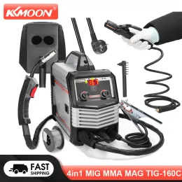 Shavers kkmoon 4in1 mig mma mag tig160c saldatura hine hine inverter inverter saldatore elettrico saldatura hine welder