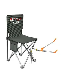 Fishing Chair Folding Portable Multifunctional Stool Small Thickening Sitting Back Pocket Load 150Kg 2206065890540