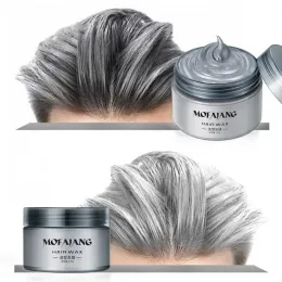 Colore Colore Hair Cera Styling Pomata nonna d'argento Grigio Capelli naturali Naturali Timo di capelli con ghiorno forte per donne 120G