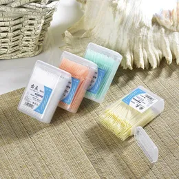 200pcs/box of box of white loction leaded toothpicks intenthental磨く歯皮プラスチック爪pick