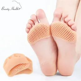 Werkzeug 2pcs Silikon Mittelfußpads Zehen Relief Fußpolster Orthesen Fußmassage Einlegesohlen Vorfuß Socken Fußpflege