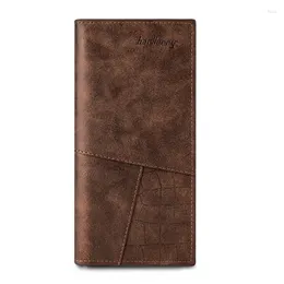 Brieftaschen Stilvoller Multi -Slot -Reißverschluss -Reißverschluss -Lange Wallet Card Card Card Perfekt für Wirtschaftsfachleute und Führungskräfte