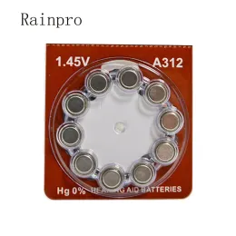 Piller Rainpro 50pcs/Lot A312 PR41 1.45V İşitme cihazı Pil 312 Çinko Hava Düğmesi Hücresi.