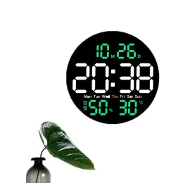 Uhren 10 -Zoll -LED große digitale Wanduhr mit Fernbedienungstemperatur Feuchtigkeit Datum Woche Display Countdown Timing Uhr Home Decor