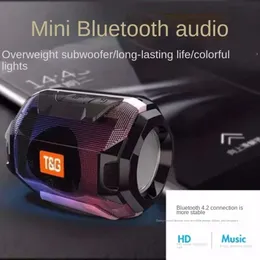 新しいTG162 TGカラフルなライトポータブルワイヤレスBluetoothスピーカーアウトドアカードサブウーファークリエイティブギフトスモールオーディオ