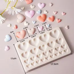 Mögel Alla hjärtans dag Hjärtkakor Dekoration Form Love Silicone Mold Diy Chocolate Fondant Pastry Festival Dessert Biscuit Baking Tools