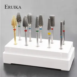 Bits ERUIKA 10 Style Choice Tungsten Carbide Nail Drill Bit Machine Nail Cutter Nail File Manicure For Manicure Nail Art Accessories