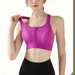 Bras Sports Bra Yoga Front Zipper Fitness Women Wwear Sport Sport Sport Top Bras Fitness Female In biancheria intima Jogging Lingerie Push Up Lingerie