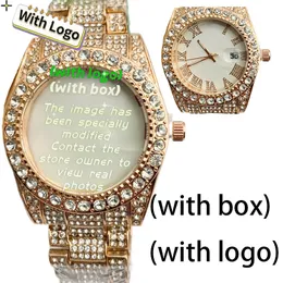 Designer Women Watching Watches Wysokiej jakości oryginalna wersja, Nowa, pełna diamentowa twarz Diamond Watch Znakomite, luksusowe zegarki eleganckie z pudełkiem