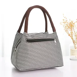 Canvas Bag Women 2024 New Bag Cloth Bag Lunch Box Tote Bag Commuting To Work Small Cloth Bag Bento Bag Small Handbag C4