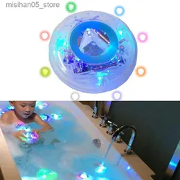 Sand Play Water Fun New Childrens Bathroom Floating Light Toy Bathtub Light Underwater Light Waterproof Color LED Light Toy Swimming Pool Toy Q240426