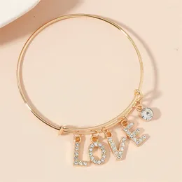 Link bransoletki Najwyższej jakości Tassel Crystal Love Charm Bransoletka Bransoletka dla kobiet dziewczęta moda etniczna biżuteria femme prezent E239