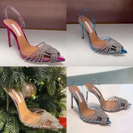 Sandali alti tacchi per la moda femminile designer abbellito designer abbelliti scarpe vestia