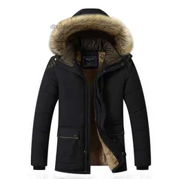 Mens Down Parkas Fur Collar Hooded Men Winter Jacket 2022 Fashion Warm Wool Liner Man and Coat Windproof Male Casaco M-5XL