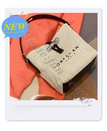 Store Clearance Wholesale 95% Off High-version wallet 2024 Perfect Straddle French bolsos Bamboo Canvas Women's Bucket Bag Portable Single-shoulder Oblique 5DOX