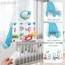 Mobiles# Mobile Baby Crib Rattle Toy Remote Control Infant Rotating Musical Projector Night Light Bed Bell Toddler Educational For Newbor d240426