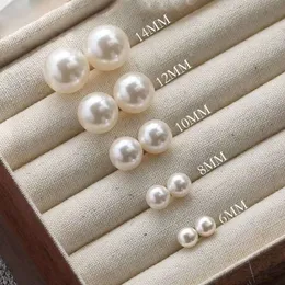 Swarovski Wiselant Pearl Naszyjniki gorączki te same kolczyki perłowe S925 Srebrne igły kolczyki mocne światło i luksusowe kolczyki z wysokiej klasy