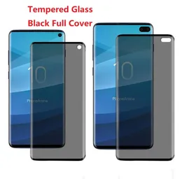 Anti -brilho para Samsung Galaxy S10 Plus S10E Privacy HD Vidro temperado Samsung Galaxy S20 FE A51 Tela Protector7080212