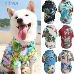 Hundkläder Hawaiian Style Pet Dog Clothe Summer Sandbeach Dog Shirts For Small Medium Dogs Puppy Cat Clothing Ropa Perro Pug French Dog D240426